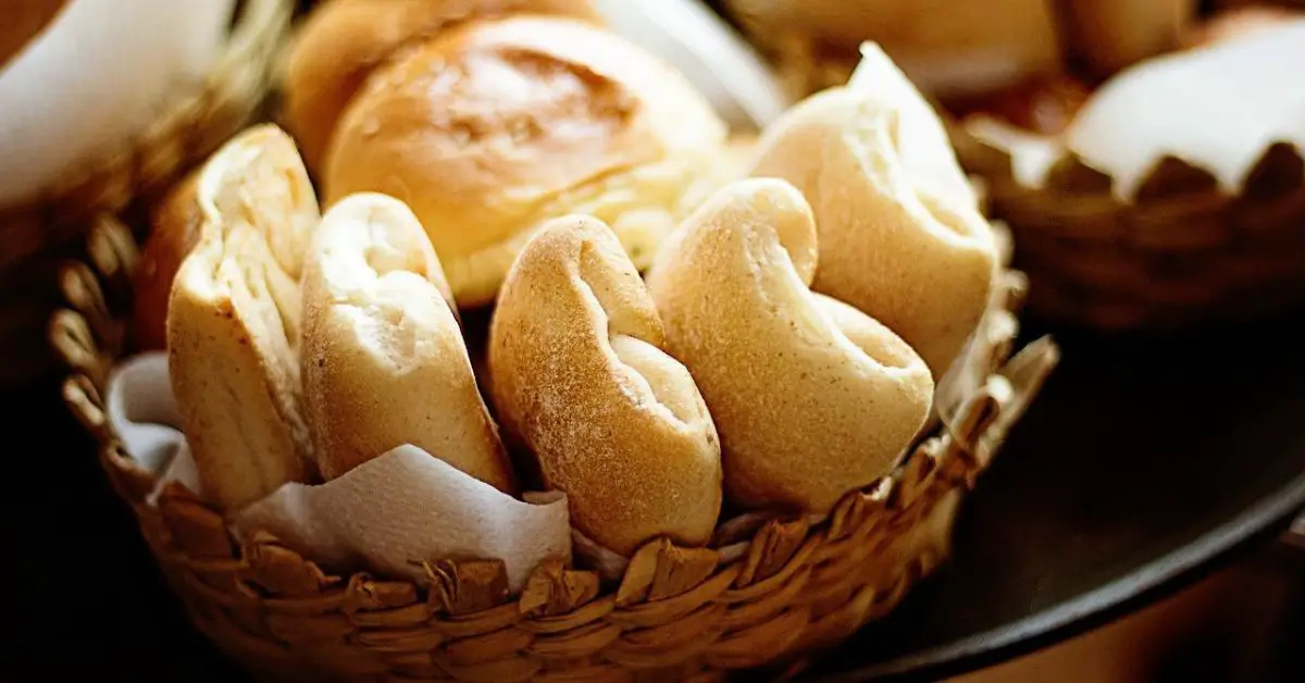 A rich basket of bread in an Italian restaurant.