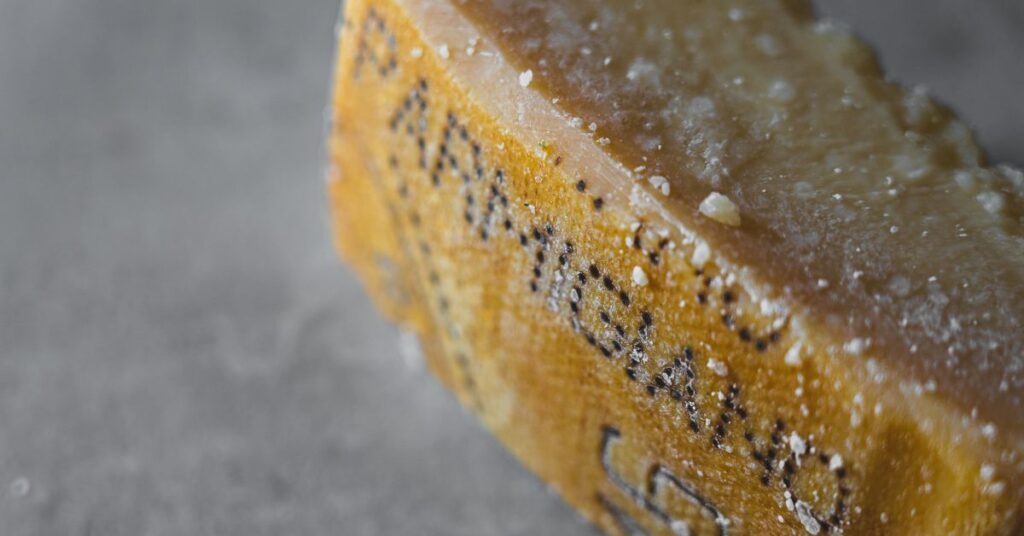 A piece of Parmesan, Parmigiano reggiano