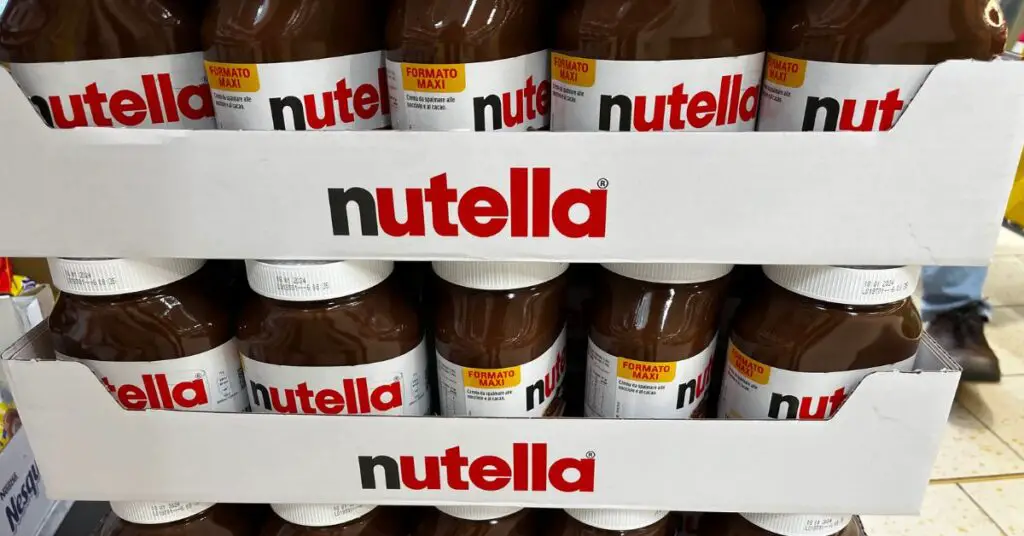Nutella in Italian supermarket.