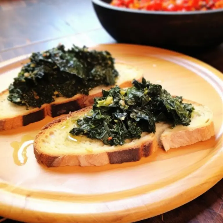 Black Kale Bruschetta | Phenomenal Tuscan appetizer
