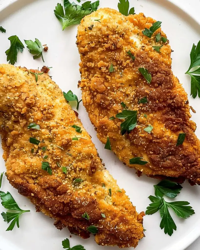 Delicious gluten free breaded chicken cutlets, golden and crispy, perfect for a versatile gluten free Italian meal.