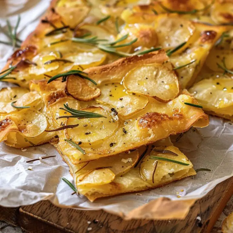 Crispy Potato Flatbread Recipe (Schiacciata di Patate)