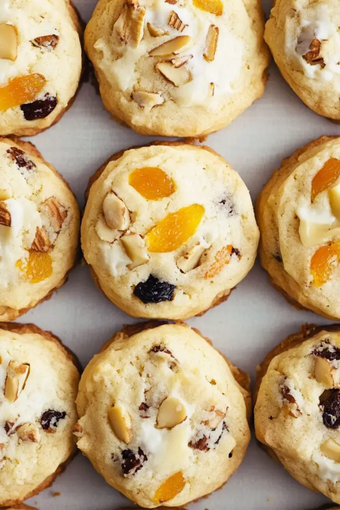  Traditional Italian Christmas Panettone cookies with dried fruits and almonds, perfect for the holidays.