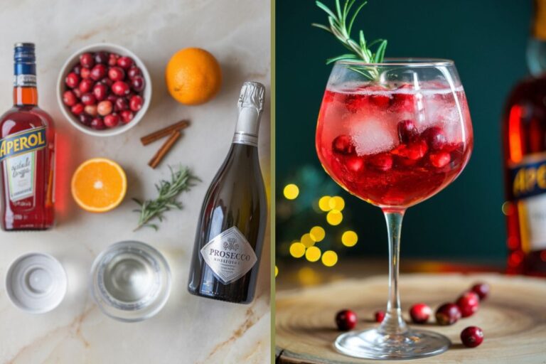 Winter Cranberry Aperol Spritz Recipe: Step-by-Step Festive Christmas Holiday Drink