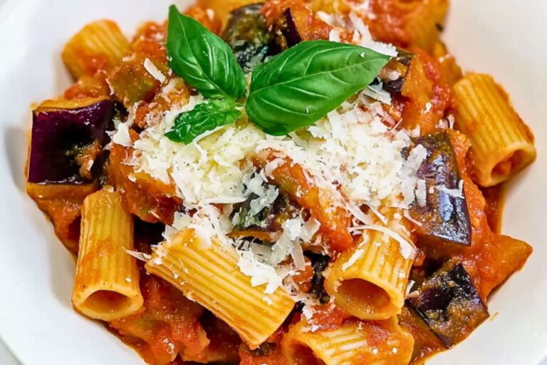 Eggplant Pasta Alla Norma: An Authentic Italian Recipe with Roasted Eggplants and a Vegan Option