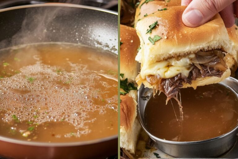 French Dip Sliders Recipe: Juicy, Cheesy, and Perfect for Dipping