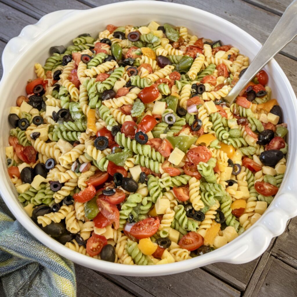 Easy Classic Cold Pasta Salad Recipe for a Crowd: Your Ultimate Party ...