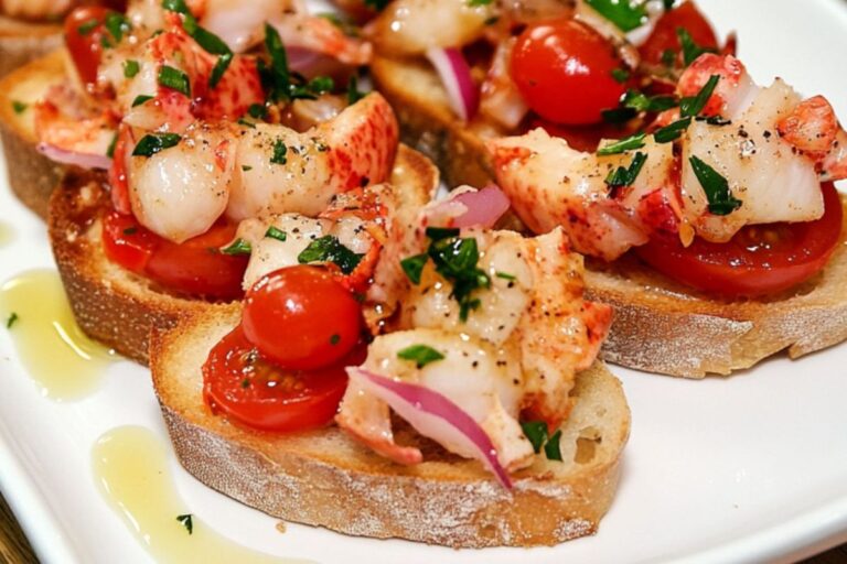 Lobster Bruschetta: The Best Italian Appetizer for a Bruschetta Board, Party Platter, or Elegant Starter