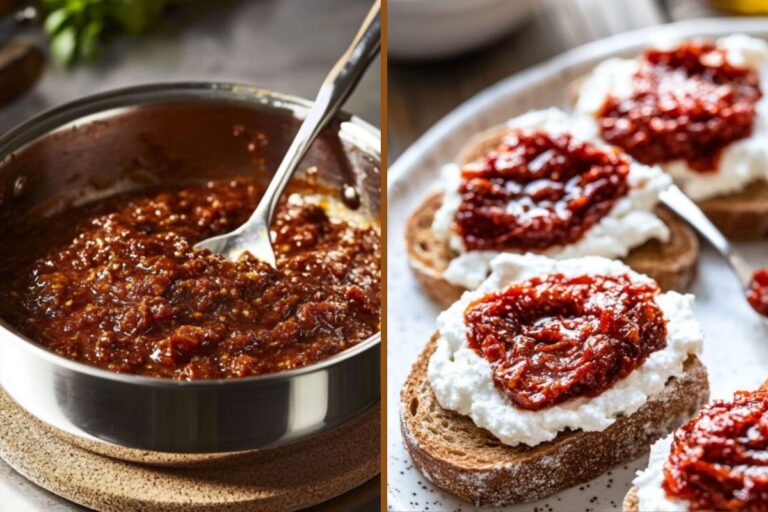 Sun-Dried Tomato Jam & Whipped Feta Crostini – A Crowd-Pleasing Italian Starter for Your Next Dinner Party