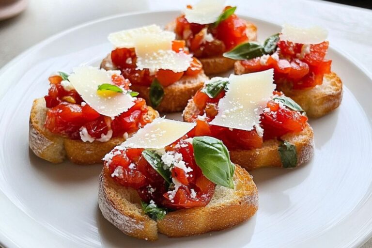 Canned Tomatoes Bruschetta – A Simple & Flavorful Pantry Appetizer