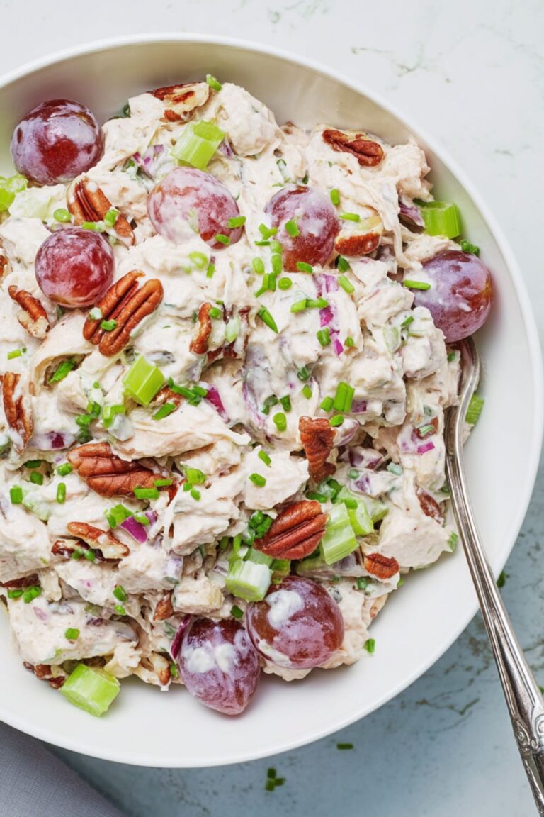 The Best Creamy Chicken Salad with Grapes, and Pecans – Easy Homemade ...