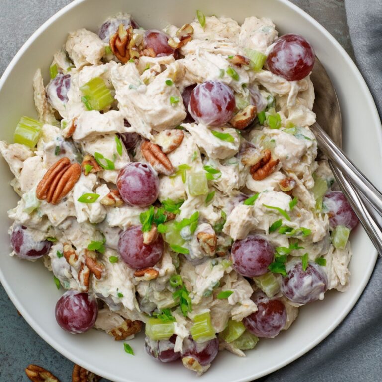 The Best Creamy Chicken Salad with Grapes, and Pecans – Easy Homemade ...