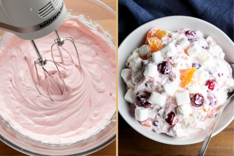 Heavenly Pink Fruit Salad – The Ultimate Cherry Fluff Dessert with Cool Whip & Marshmallows