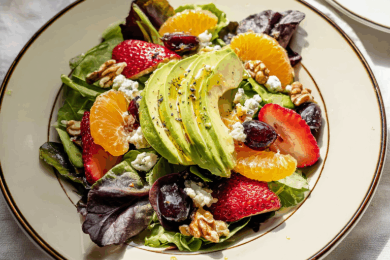 Fresh & Fabulous Summer Green Salad with Fruit – A Garden-Fresh Dream in Every Bite