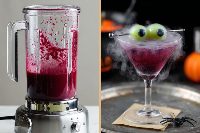Halloween Martini – A Hauntingly Beautiful Halloween Cocktail with Blueberry Magic