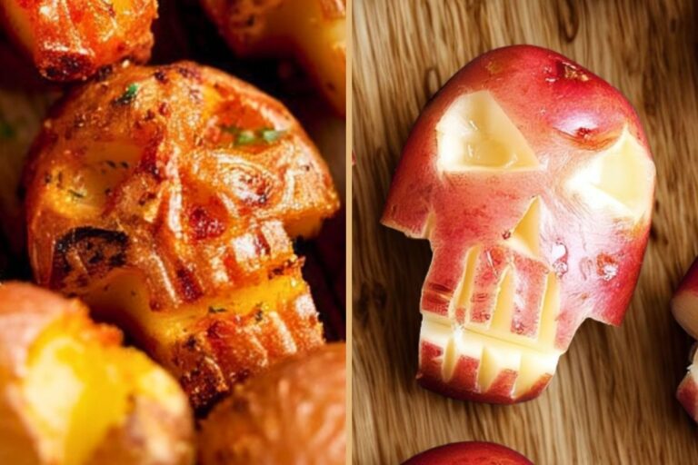 Halloween Skull Potatoes: Crispy, Creepy, and Totally Addictive Halloween Party Snack