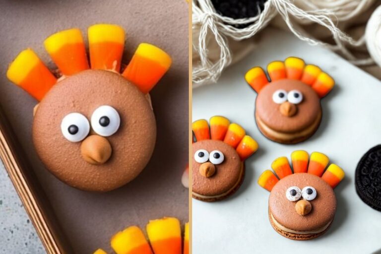 Thanksgiving Macarons: Adorable Turkey Treats with Cozy Pumpkin Spice Flavor