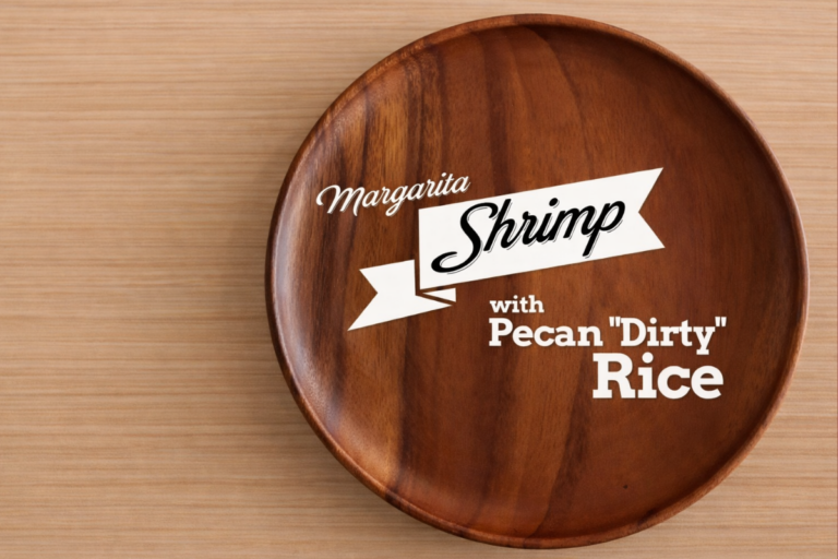 Smoky, Fiesta-Ready Margarita Shrimp with Pecan “Dirty” Rice