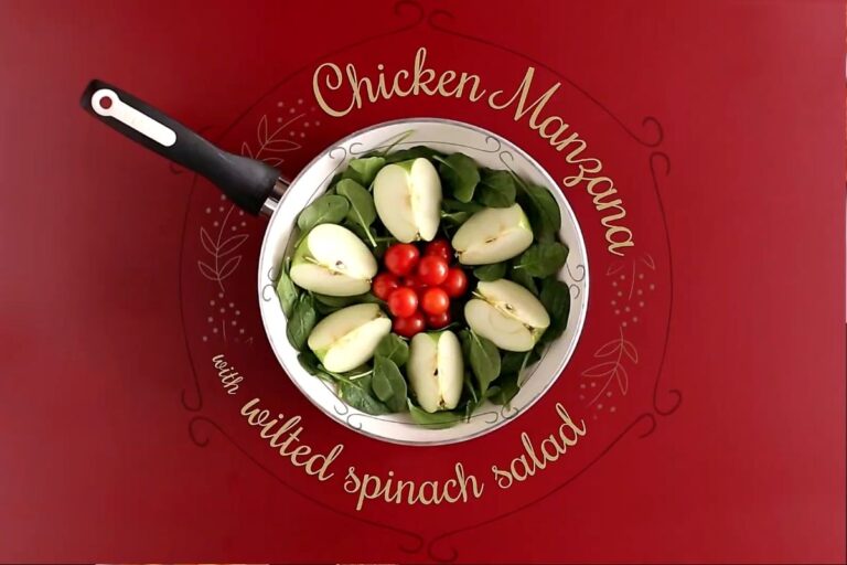 Ultimate Comfort Chicken Manzana with Wilted Spinach Salad: Juicy, Cheesy, and Dangerously Delicious