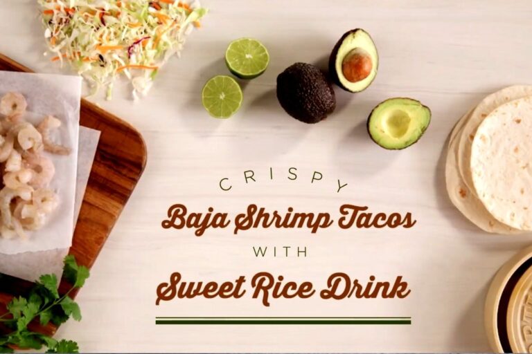 Irresistible Crispy Baja Shrimp Tacos With Sweet Rice Drink You’ll Crave On Repeat