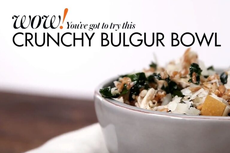 Fresh, Zesty, Totally Addictive Crunchy Bulgur Bowl