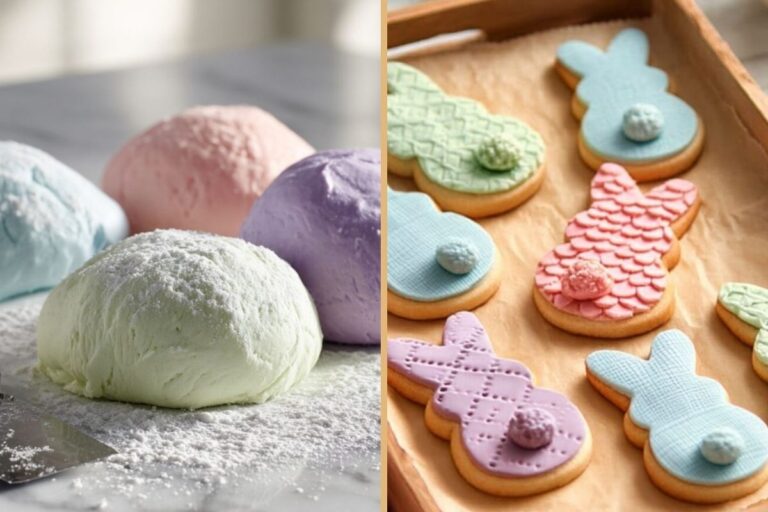Easy Easter Fondant Cookies with Pastel Vibes and Bunny Charm