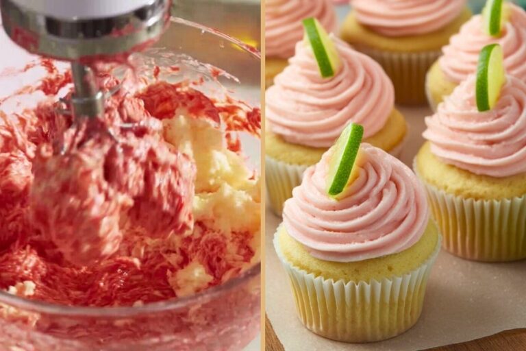 Cinco de Mayo Cupcakes — Boozy Strawberry Lime Cinco de Mayo Party Food (Also Alcohol-Free Version)