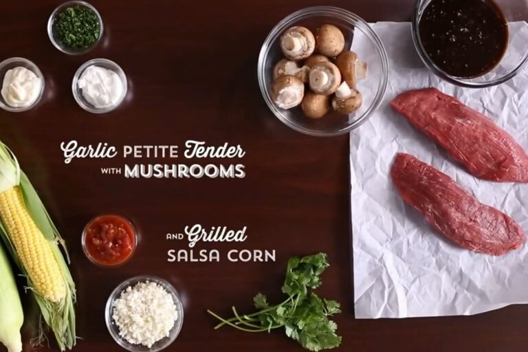 Flavor-Packed Garlic Petite Tender with Zesty Grilled Salsa Corn