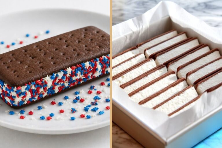4th of July Mini Ice Cream Sandwiches – A 2-Ingredient Patriotic Dessert for Kids and Adults