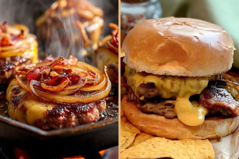 Ultimate Bacon and Cheddar Smash Burgers for Father’s Day Grilling