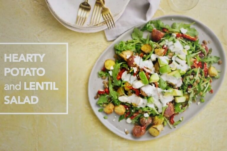 Irresistibly Hearty Potato and Lentil Salad