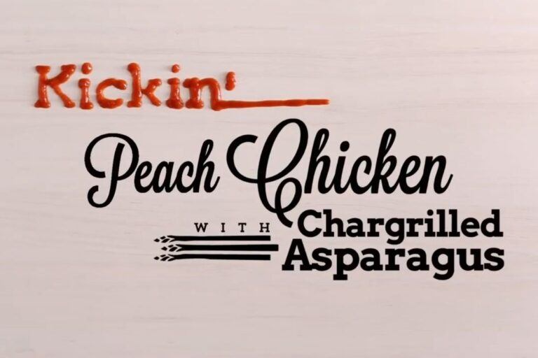 Bold & Saucy Perfection, Kickin’ Peach Chicken with Chargrilled Asparagus That Steals the Show