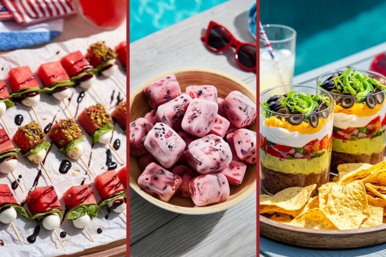 4th of July Pool Snacks for Easy Patriotic Food That Survives Wet Hands