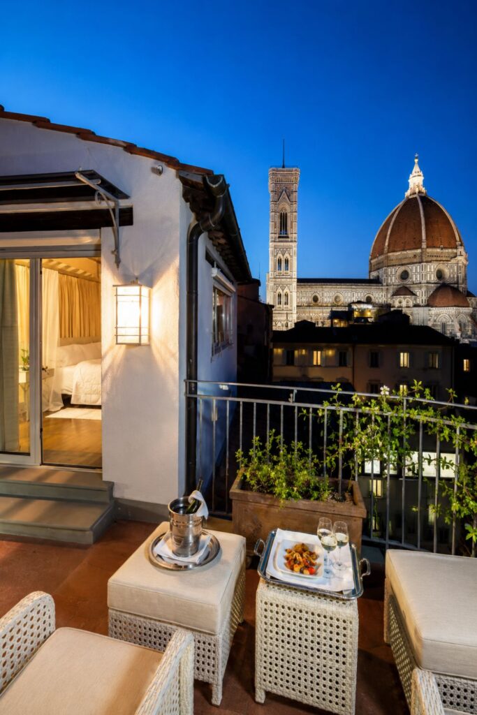 Duomo-view rooftop terrace at Brunelleschi Hotel for Florence Hotels for First-Timers travelers
