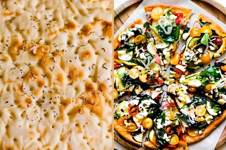 Veggie Flatbread Pizza with Feta and Summer Vegetables for a Crispy 25-Minute No-Knead Dinner