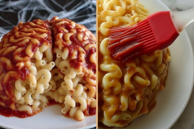 Halloween Pasta Brain: A Shockingly Easy Gross Halloween Food Idea
