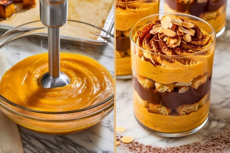 Creamy Pumpkin Almond Tiramisu Cups with Cozy Autumn Flavors