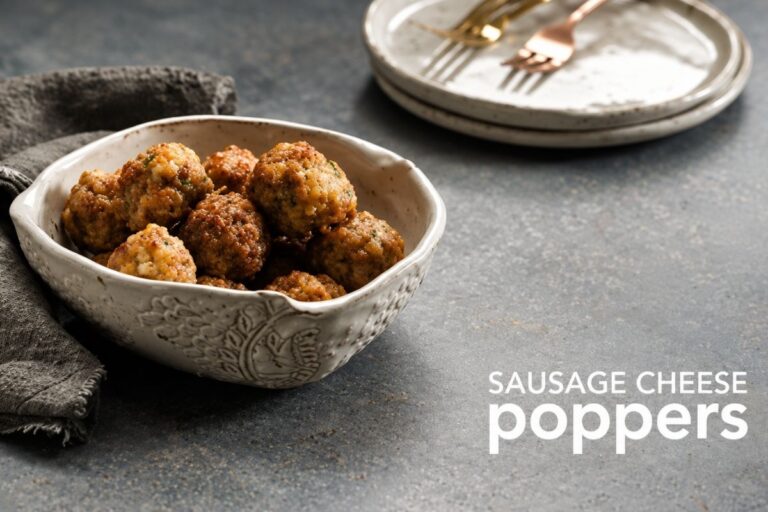 Crazy-Delicious Sausage Cheese Poppers with a Spicy Kick