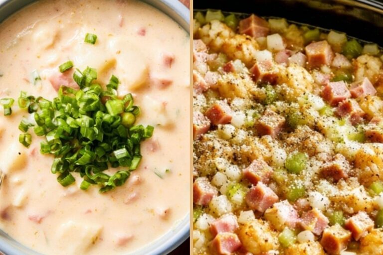 Loaded Ham and Potato Soup with Frozen Hashbrowns – Rich, Cheesy Comfort Food for Easy Meals