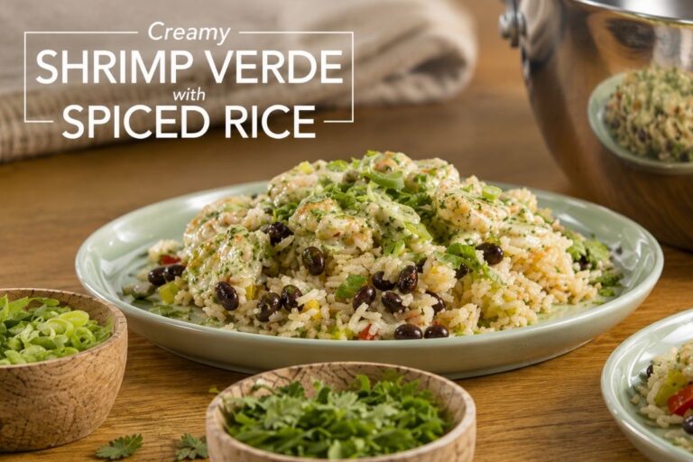 Ultimate Creamy Shrimp Verde with Spiced Rice that’s Seriously Crave-Worthy