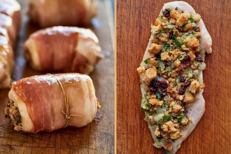 Thanksgiving Dinner for Two Without Turkey: Easy Stuffing-Stuffed Chicken Dinner
